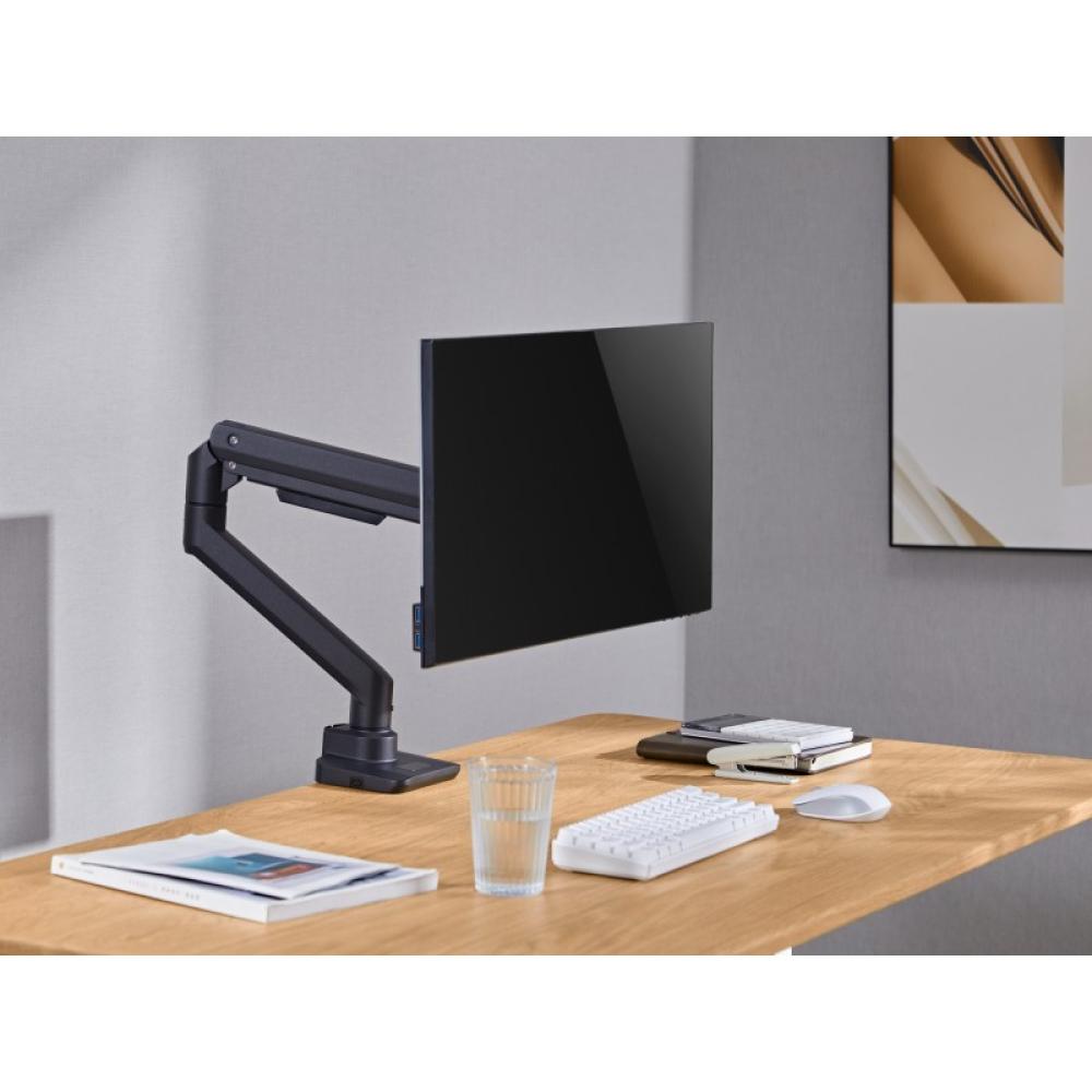 Equip - Soporte de escritorio para monitor de 17«-49», negro