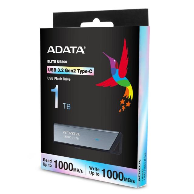 ADATA - UE800 unidad flash USB 1 TB USB Tipo C 3.2 Gen 2 (3.1 Gen 2) Plata