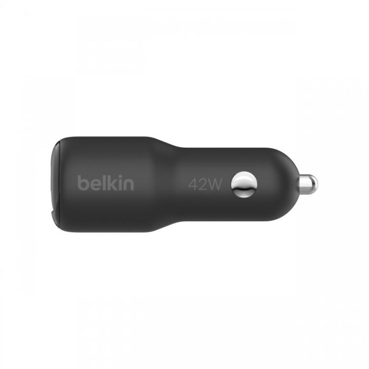 Belkin - CCB005btBK Portátil, Smartphone, Tableta Negro Encendedor de cigarrillos Carga rápida Interior