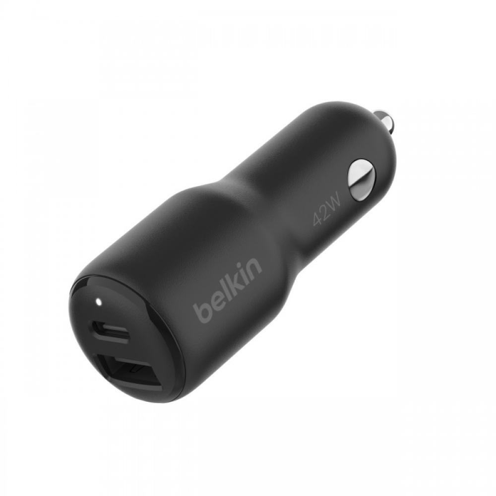 Belkin - CCB005btBK Portátil, Smartphone, Tableta Negro Encendedor de cigarrillos Carga rápida Interior