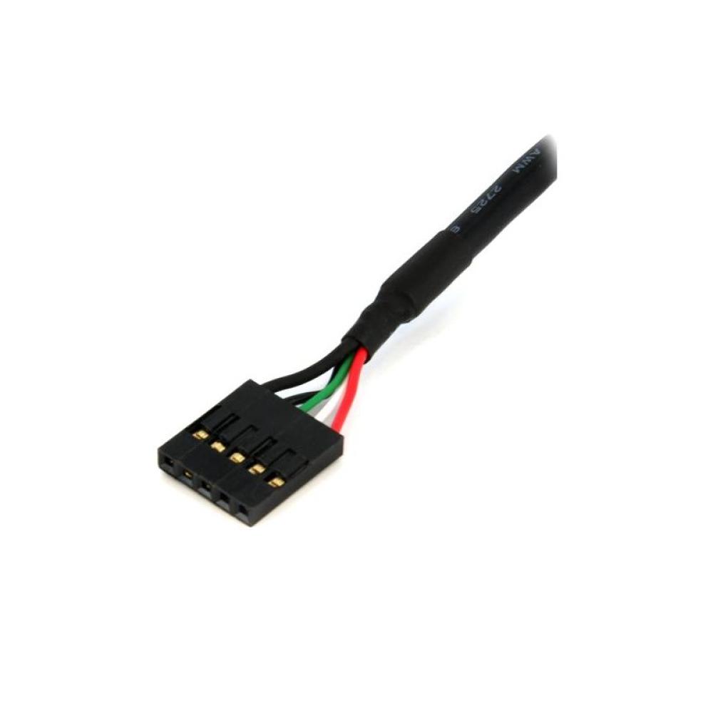 StarTech.com - Cable Interno de 18 pulgadas al USB IDC de 5 pines del Cabezal de la Placa Base – H/H