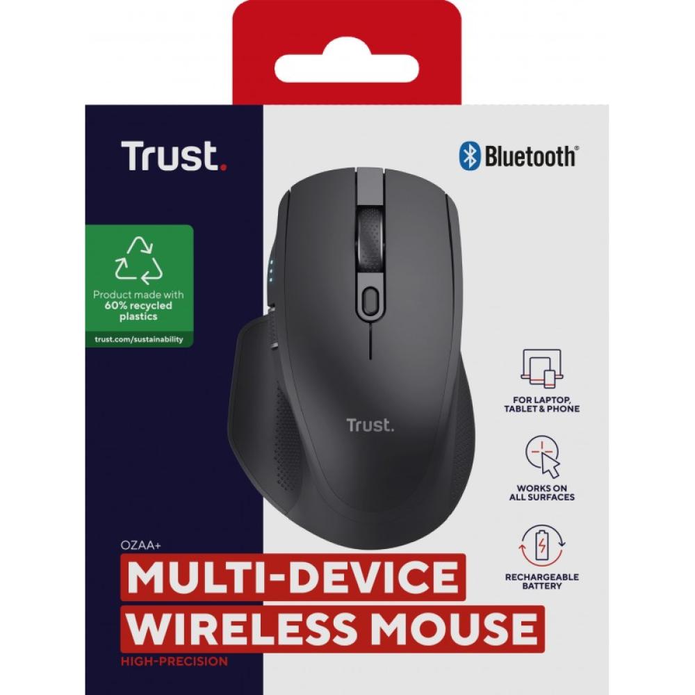 Trust - Ozaa+ ratón Oficina mano derecha RF Wireless + Bluetooth Óptico 3200 DPI - 24820