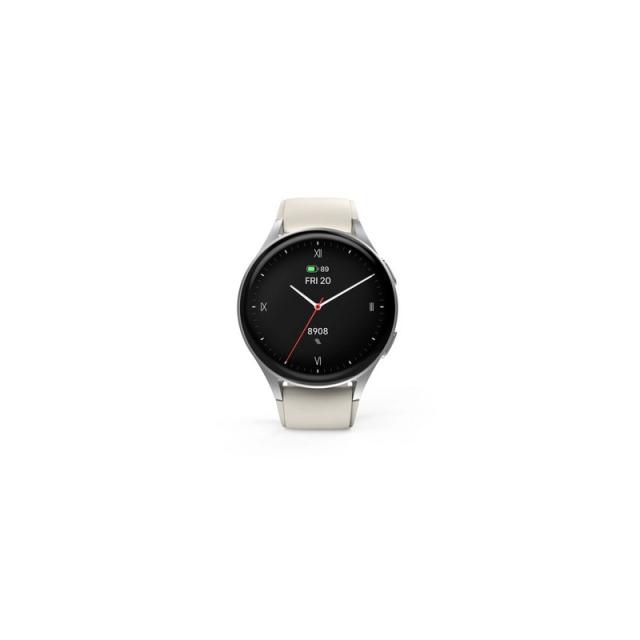 Hama - Smartwatch 8900 3,35 cm (1.32") AMOLED 42 mm Digital 466 x 466 Pixeles Pantalla táctil Plata GPS (satélite)