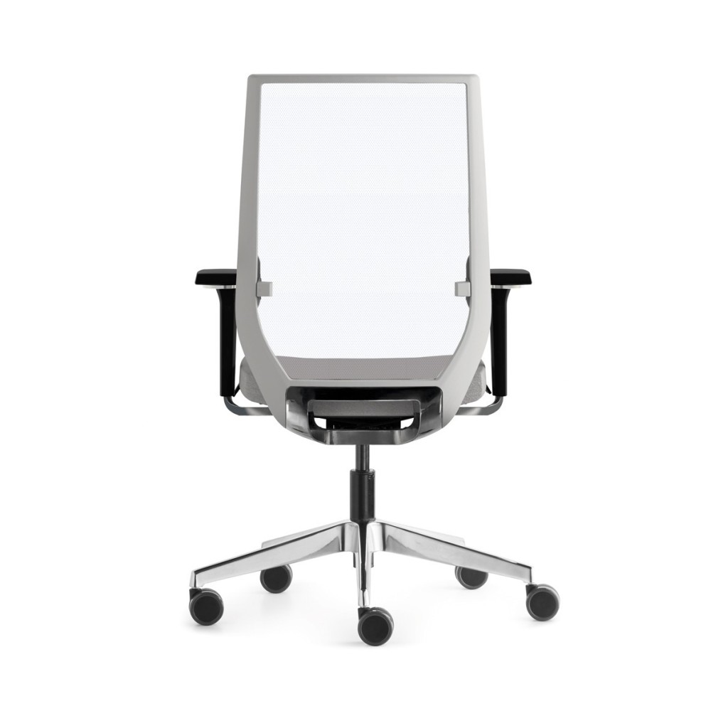 Silla Eben Blanca Respaldo Alto Sin Cabezal