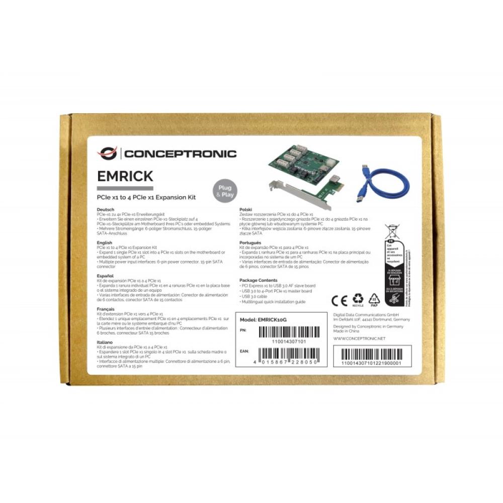Conceptronic - EMRICK10G tarjeta y adaptador de interfaz Interno PCIe