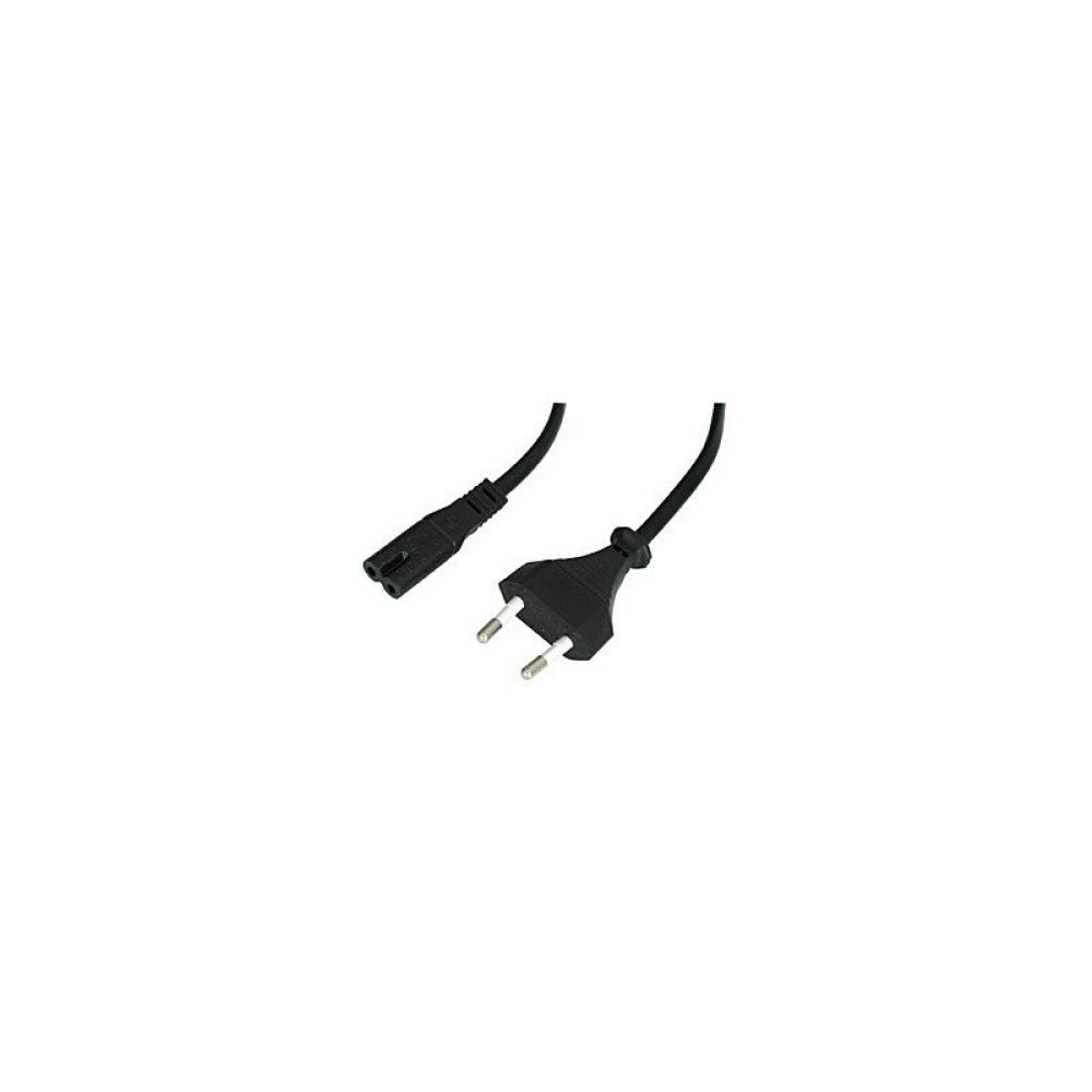 Lindy - 30421 cable de transmisión Negro 2 m CEE7/16 C7 acoplador