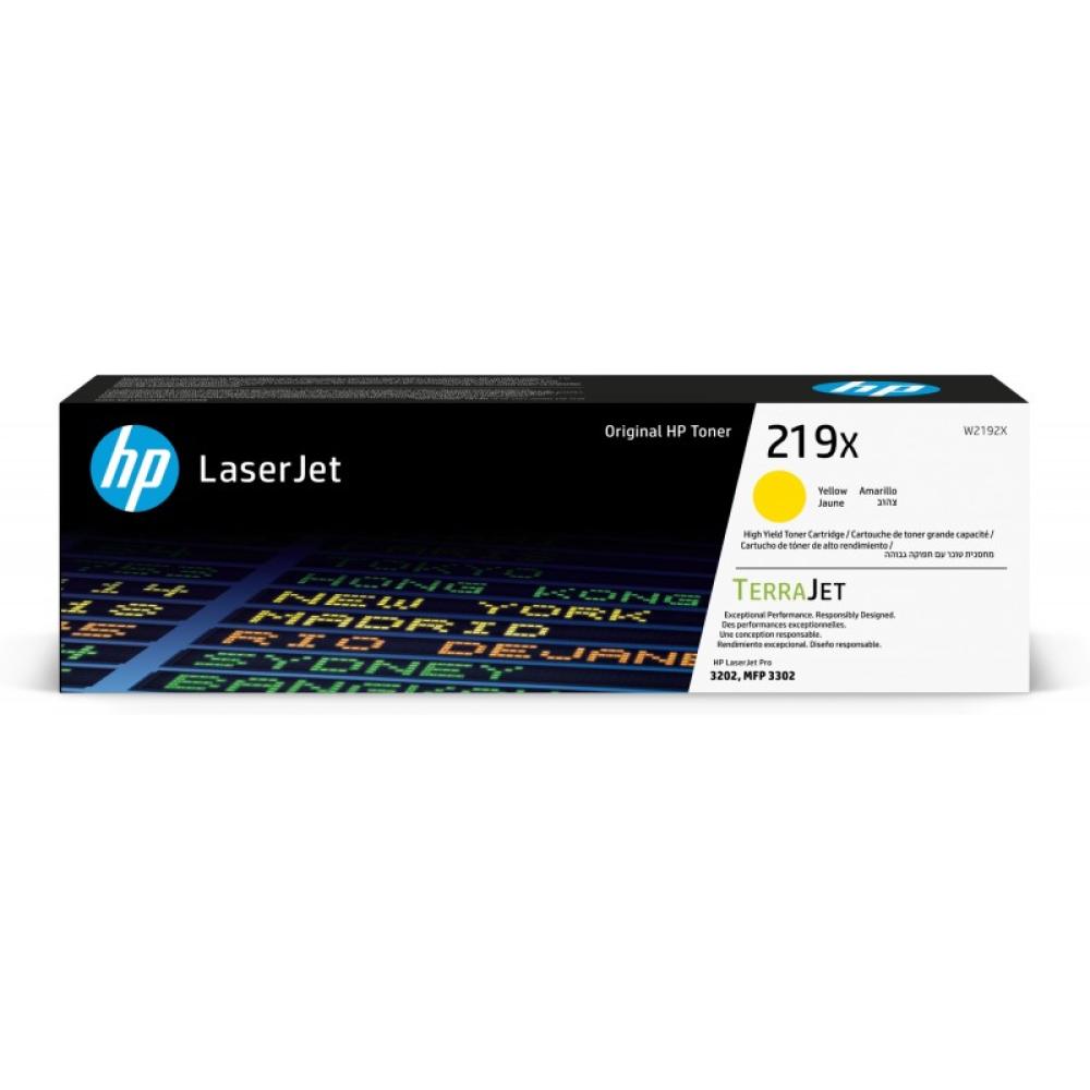 HP - Cartucho de Tóner Original LaserJet 219X de alta capacidad amarillo