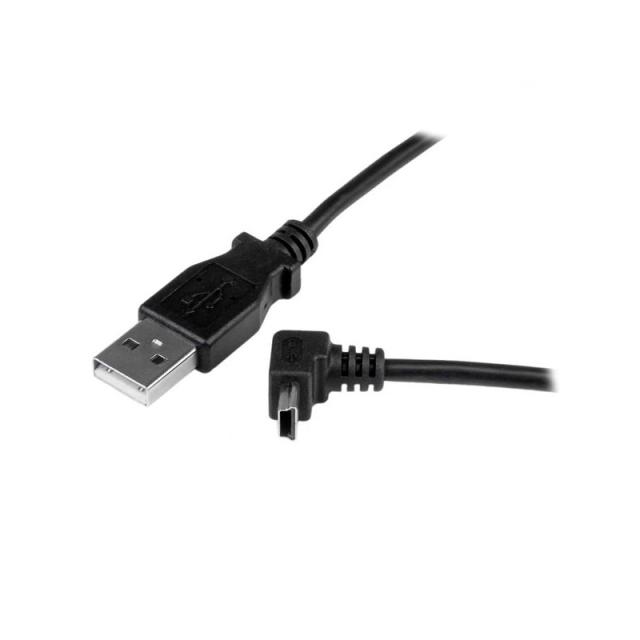 StarTech.com - Cable Adaptador 1m USB A Macho a Mini USB B Macho Acodado en Ángulo hacia Arriba
