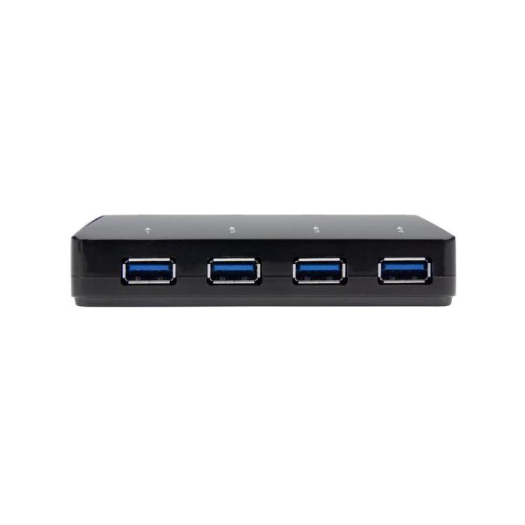 StarTech.com - Concentrador USB 3.0 de 4 Puertos - 5Gbps - Ladrón con Puertos de Carga y Sincronización - Hub con 1 Puerto de 2,