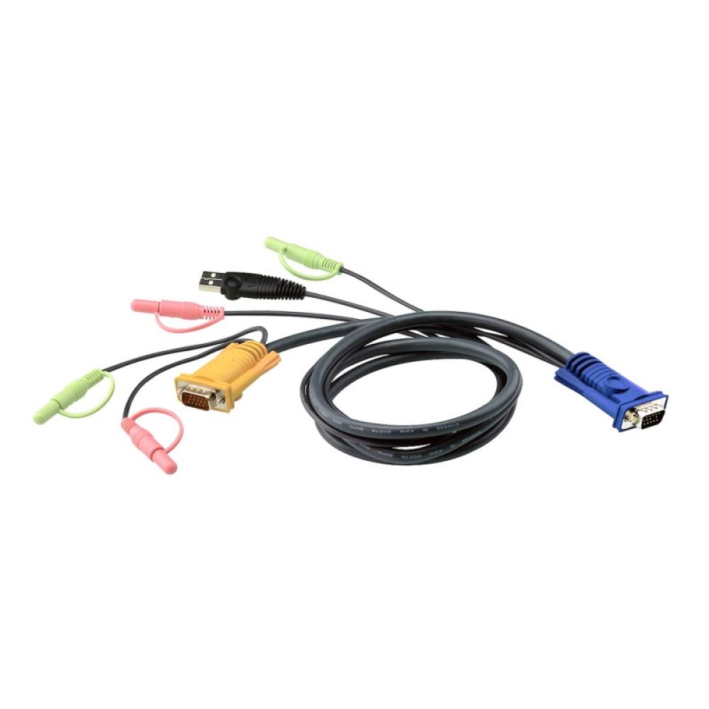 ATEN - Cable KVM USB con audio y SPHD 3 en 1 de 5 m