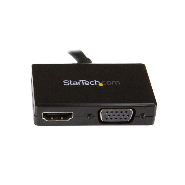 StarTech.com - Adaptador DP de Audio/Vídeo para Viajes - Conversor DisplayPort a HDMI o VGA - 1920x1200 1080p