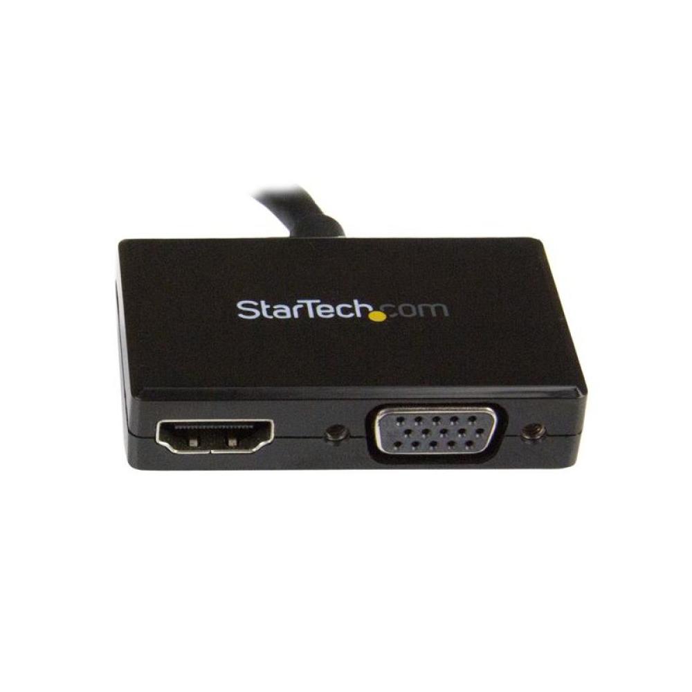 StarTech.com - Adaptador DP de Audio/Vídeo para Viajes - Conversor DisplayPort a HDMI o VGA - 1920x1200 1080p