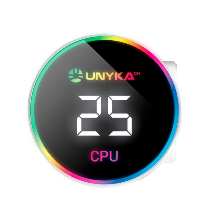 UNYKAch - AquaStorm White 360 Procesador Kit de refrigeración líquida 12 cm Blanco 1 pieza(s)