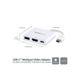 StarTech.com - Adaptador Multipuertos USB-C con HDMI - Puerto USB 3.0 - PD de 60W - Blanco