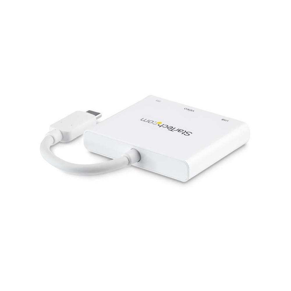 StarTech.com - Adaptador Multipuertos USB-C con HDMI - Puerto USB 3.0 - PD de 60W - Blanco