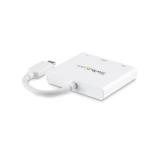 StarTech.com - Adaptador Multipuertos USB-C con HDMI - Puerto USB 3.0 - PD de 60W - Blanco