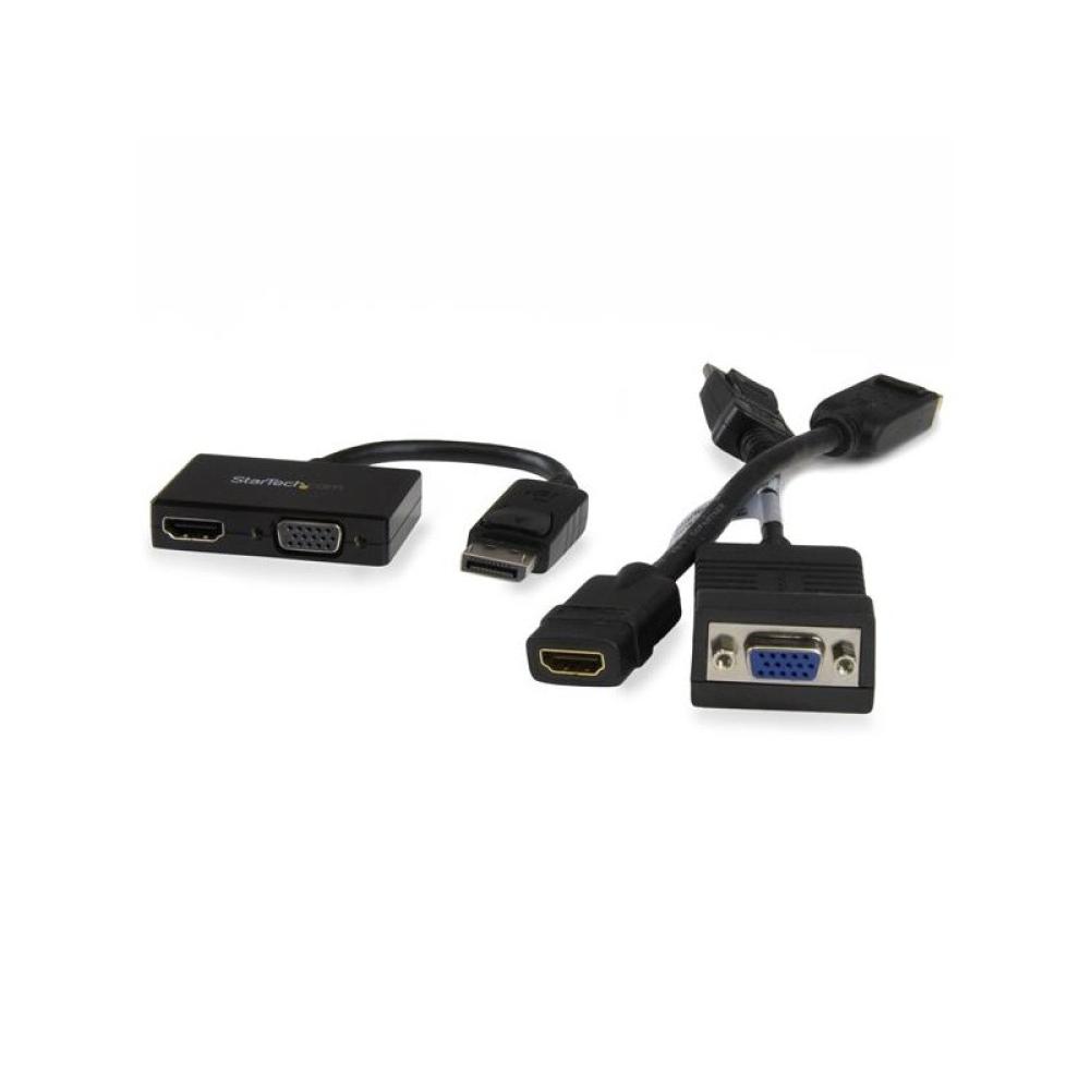 StarTech.com - Adaptador DP de Audio/Vídeo para Viajes - Conversor DisplayPort a HDMI o VGA - 1920x1200 1080p