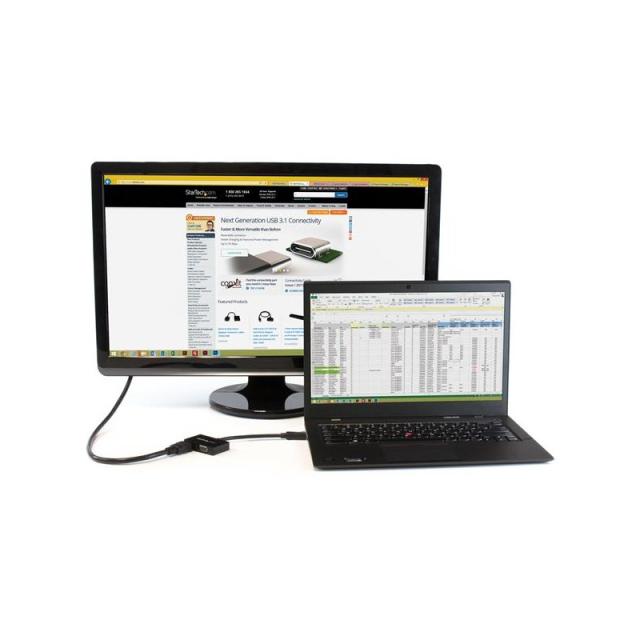 StarTech.com - Adaptador DP de Audio/Vídeo para Viajes - Conversor DisplayPort a HDMI o VGA - 1920x1200 1080p