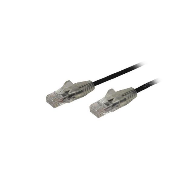 StarTech.com - Cable Cat6 de 50cm - Delgado - con Conectores RJ45 sin Enganches - Negro