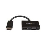 StarTech.com - Adaptador DP de Audio/Vídeo para Viajes - Conversor DisplayPort a HDMI o VGA - 1920x1200 1080p