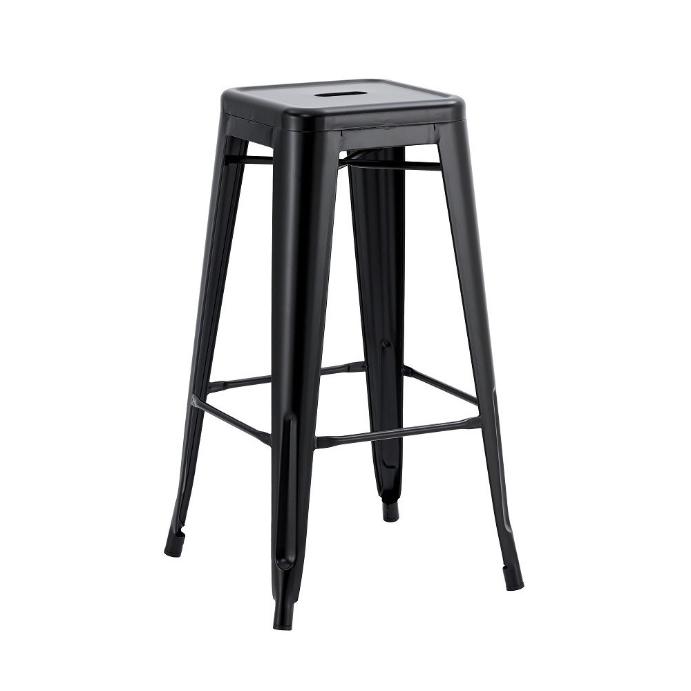 Taburete TOL EK LIMITED, acero, negro