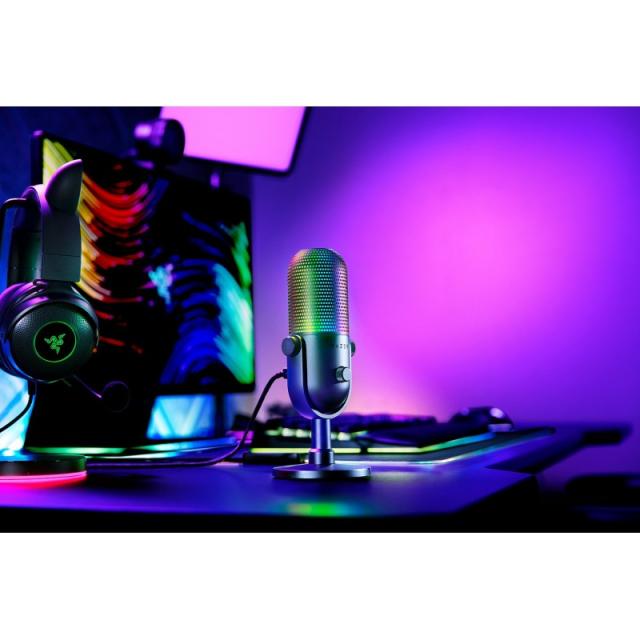 Razer - Seiren V3 Chroma Negro Micrófono para tableta