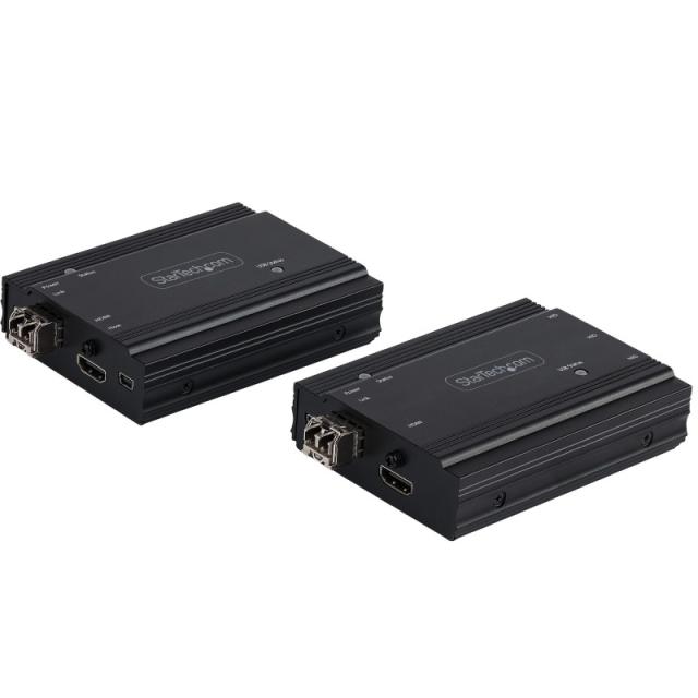 StarTech.com - Extensor KVM HDMI de 4K por Fibra - Alargador de Consola Switch KVM con Vídeo HDMI y USB Remoto - hasta 300m (Mul