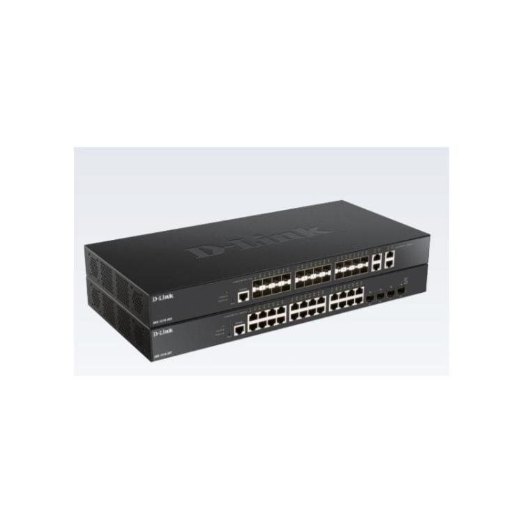 D-Link - DXS-1210-28T switch Gestionado L2/L3 10G Ethernet (100/1000/10000) 1U Negro