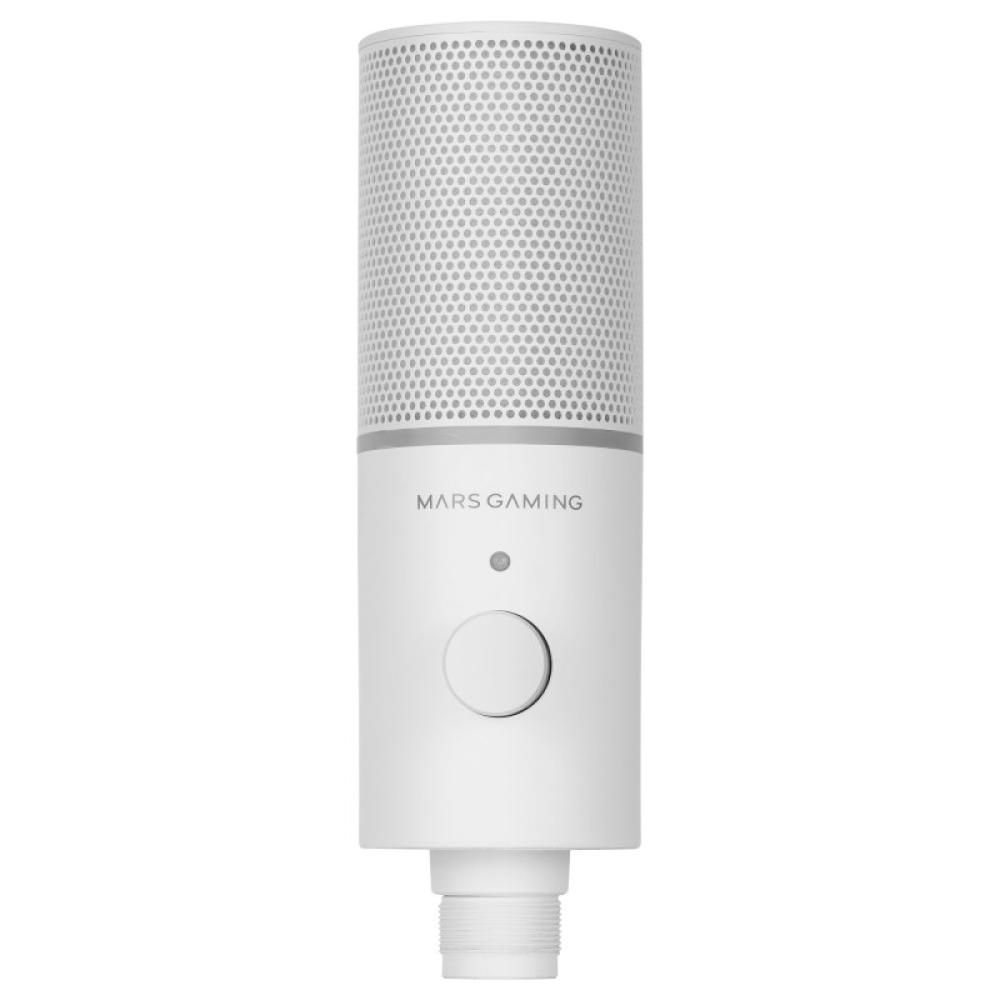 Mars Gaming - MMIC-XT, Micrófono de Estudio Profesional Alta Definición 192Khz 24-bit, Brazo Omnidireccional, Soporte - MMICXTW