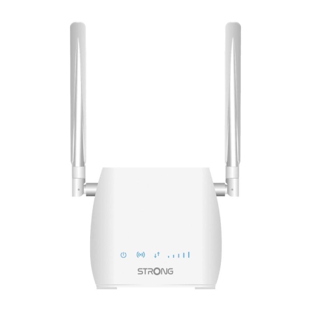 Strong - 300M router inalámbrico Ethernet rápido Banda única (2,4 GHz) 4G Blanco