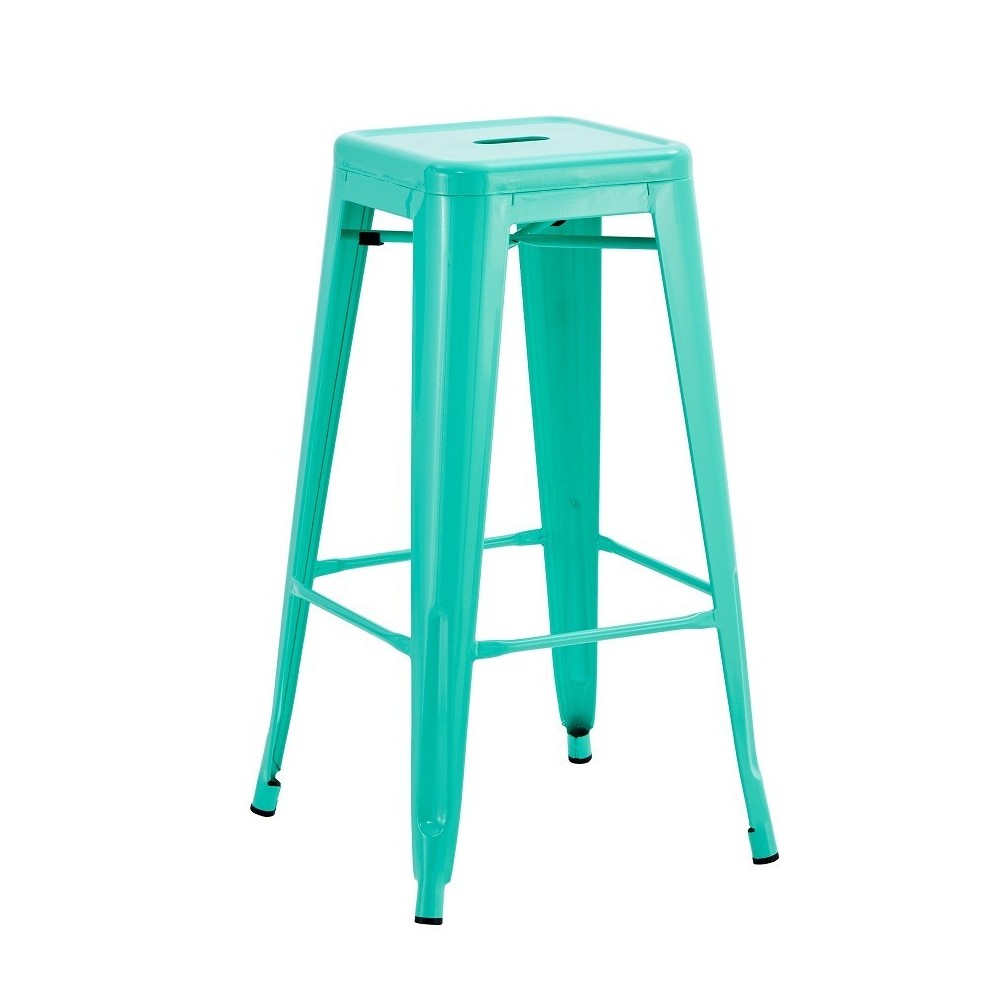 Taburete TOL EK LIMITED, acero, verde agua