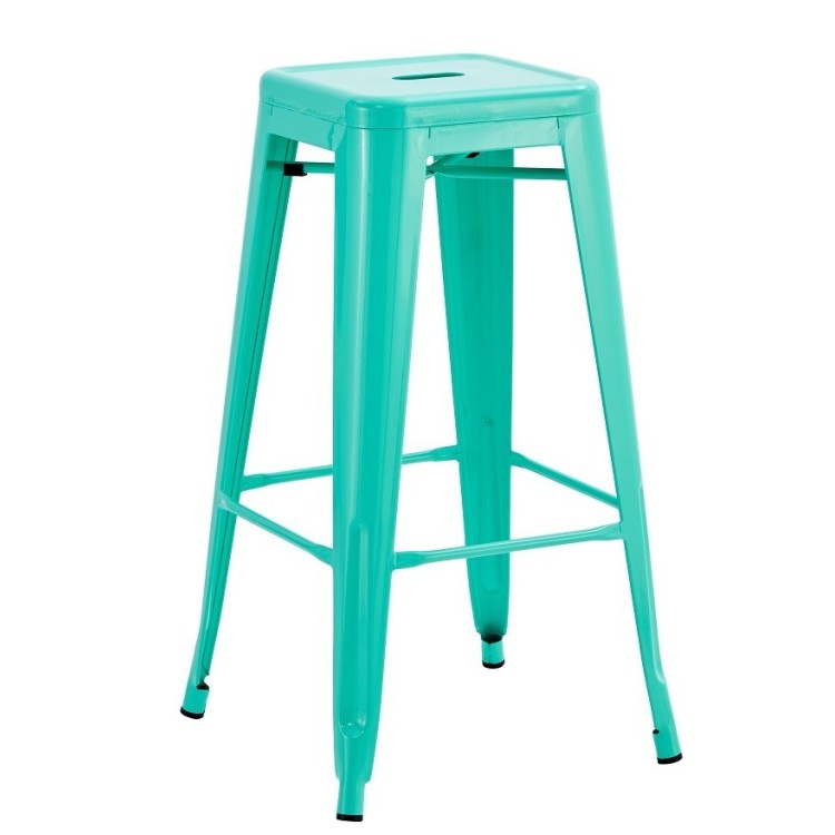 Taburete TOL EK LIMITED, acero, verde agua