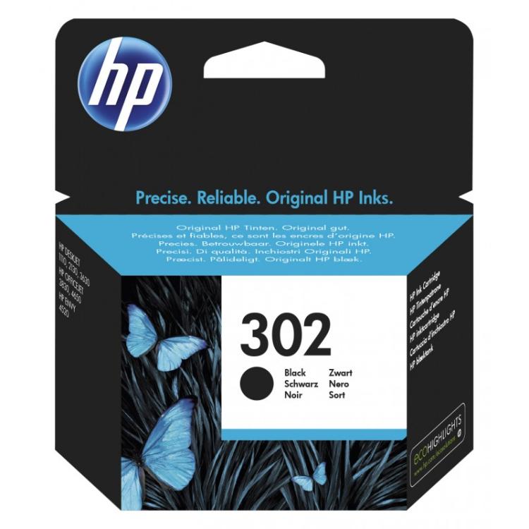 HP - Cartucho de tinta original 302 negro