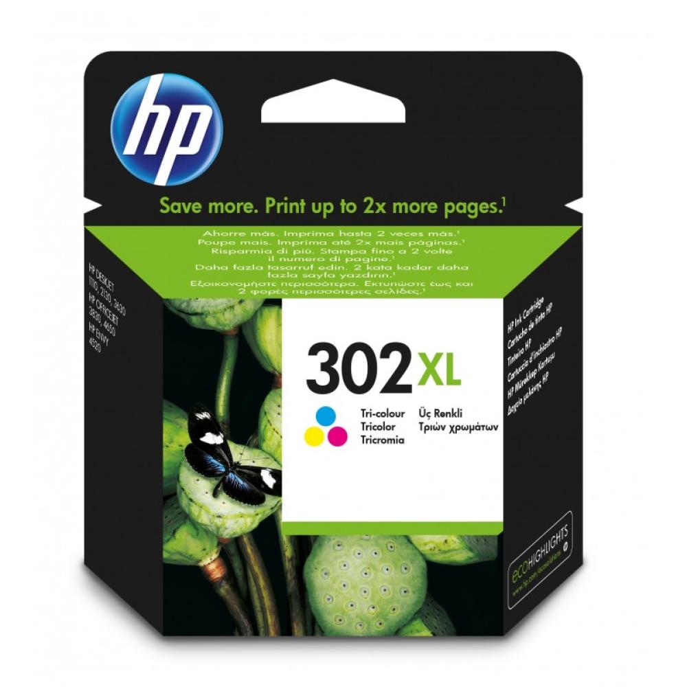 HP - Cartucho de tinta original 302XL de alta capacidad tricolor