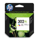 HP - Cartucho de tinta original 302XL de alta capacidad tricolor
