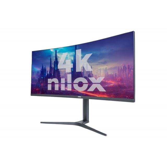 Nilox - MONITOR 34" NXM344KD11 ULTRAWIDE 4K CURVO 144HZ 2HDMI 2DP 1MS MMDIA pantalla para PC 86,4 cm (34") 3440 x 1440 Pixeles U