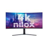 Nilox - MONITOR 34" NXM344KD11 ULTRAWIDE 4K CURVO 144HZ 2HDMI 2DP 1MS MMDIA pantalla para PC 86,4 cm (34") 3440 x 1440 Pixeles U