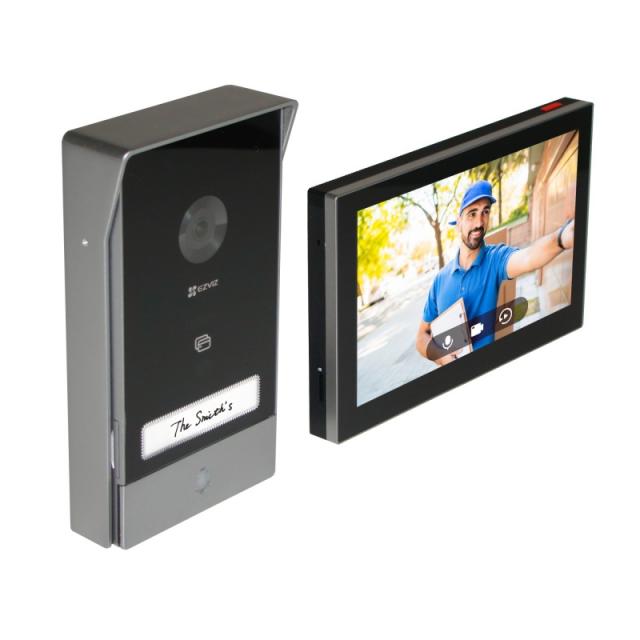 EZVIZ - HP7 sistema de intercomunicación de video 17,8 cm (7") Negro, Plata