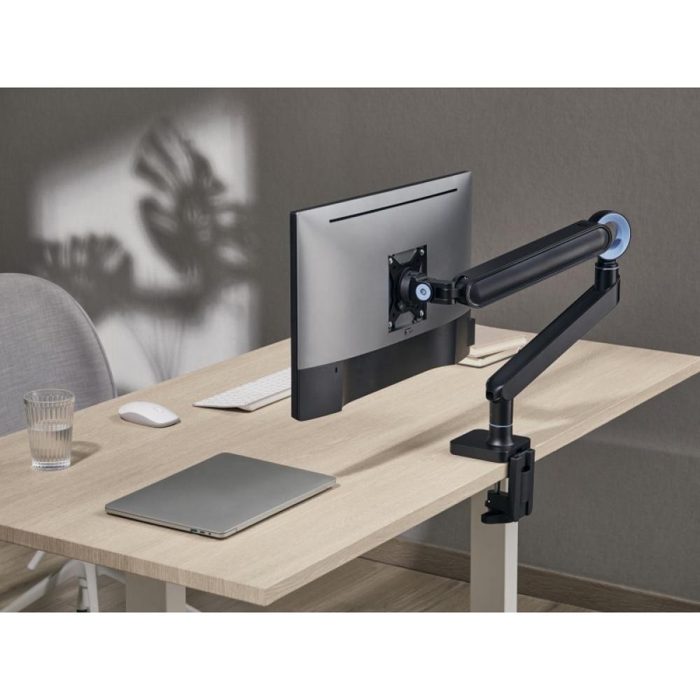 Equip - Soporte de escritorio para monitor de 17«-35», negro