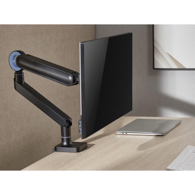 Equip - Soporte de escritorio para monitor de 17«-35», negro