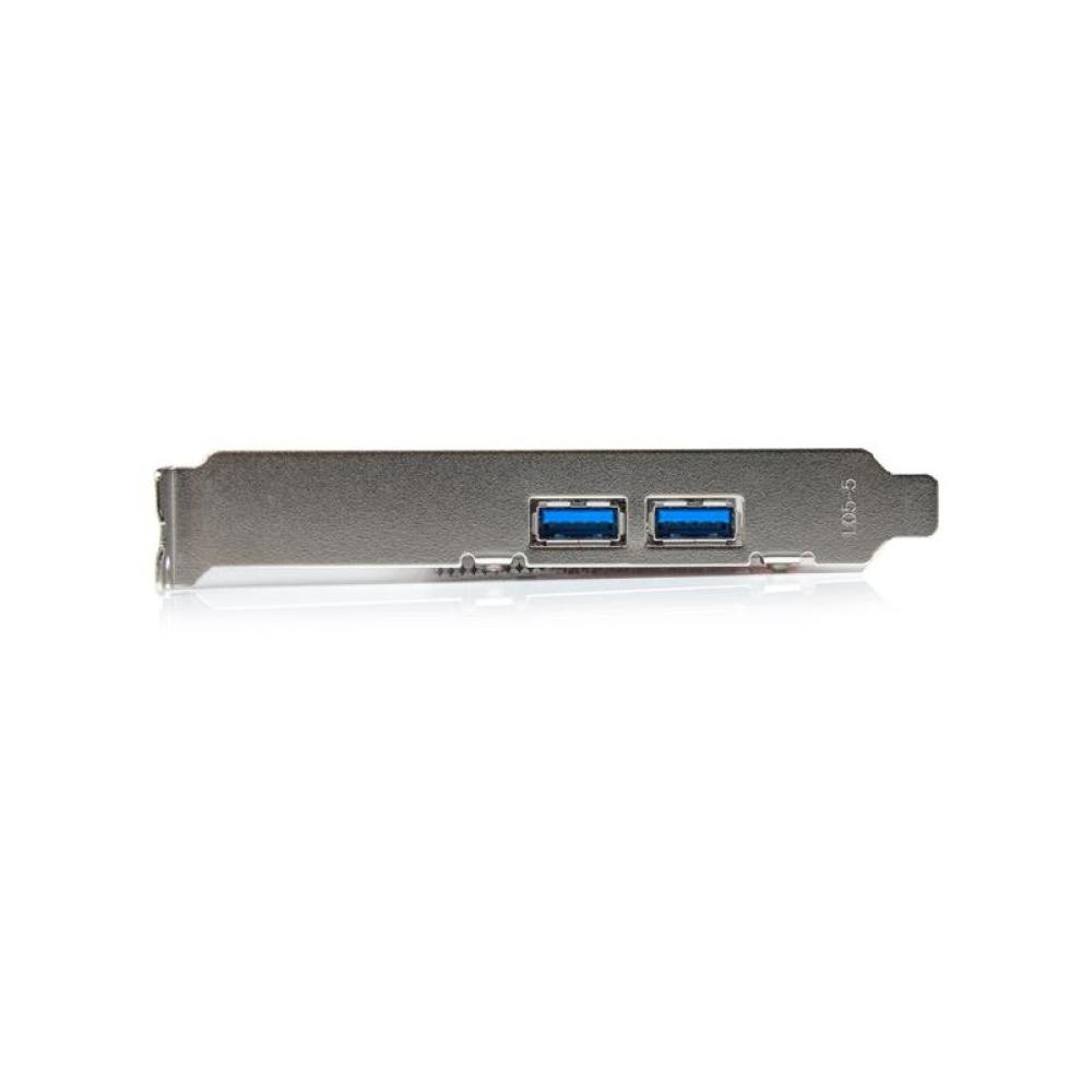 StarTech.com - Adaptador tarjeta PCI Express de 2 puertos externos 2 internos USB 3.0 con alimentación SATA