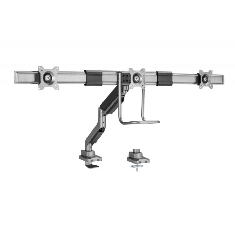 Equip - Soporte de sobremesa para monitor triple de 17"-27 - 650162