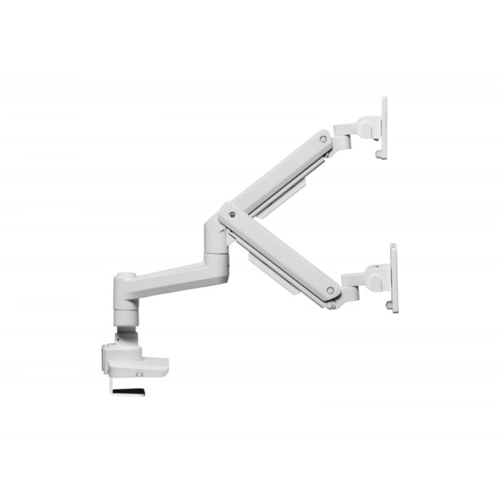 Equip - Soporte de escritorio para monitor doble de 17«-35», blanco