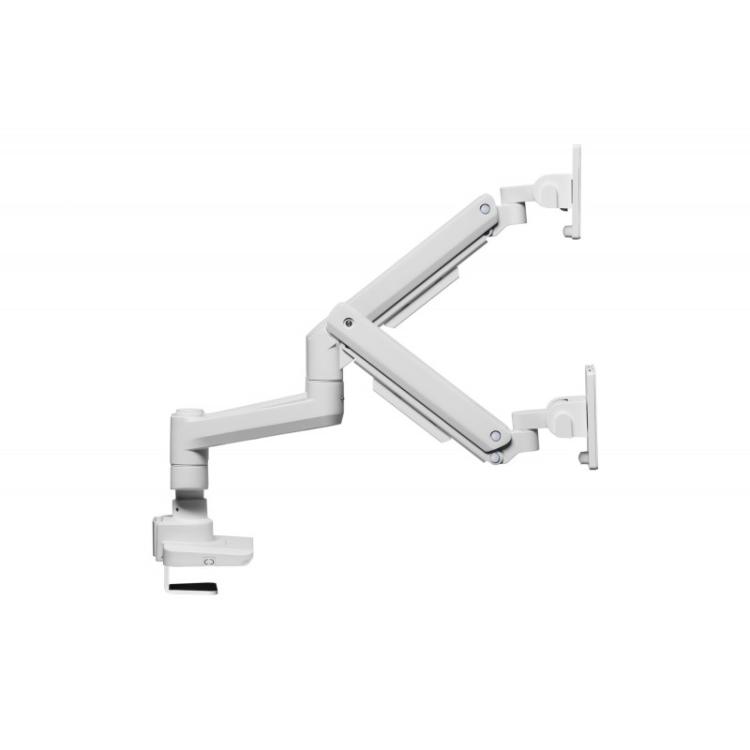 Equip - Soporte de escritorio para monitor doble de 17«-35», blanco