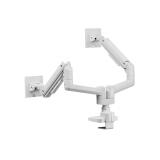 Equip - Soporte de escritorio para monitor doble de 17«-35», blanco