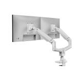 Equip - Soporte de escritorio para monitor doble de 17«-35», blanco