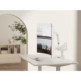 Equip - Soporte de escritorio para monitor doble de 17«-35», blanco