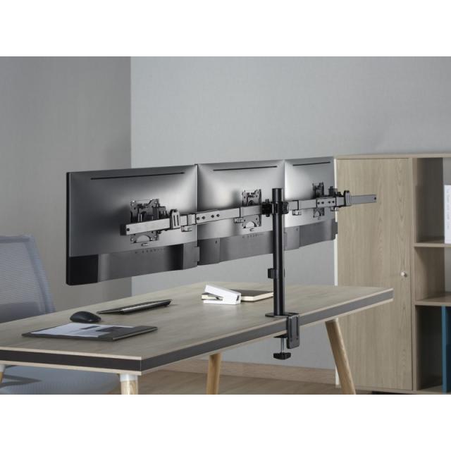 Equip - Soporte articulado de sobremesa para triple monitor de 17"-32
