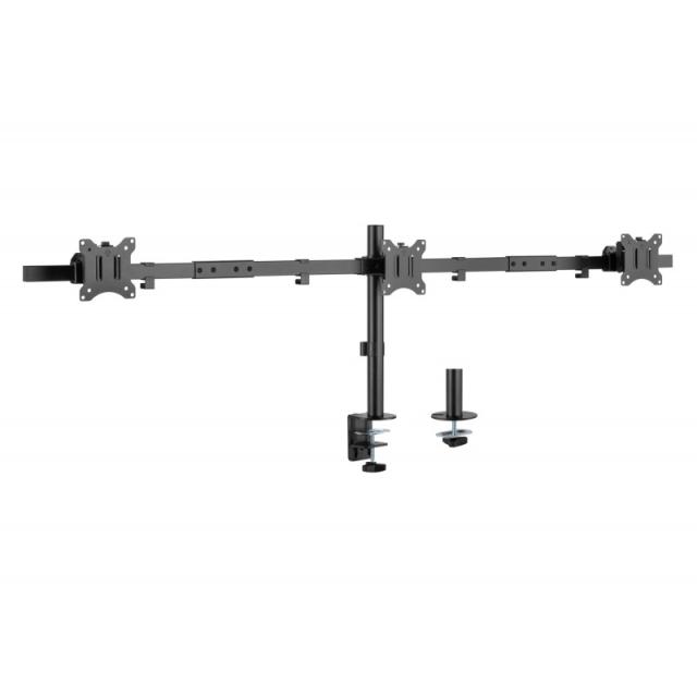 Equip - Soporte articulado de sobremesa para triple monitor de 17"-32