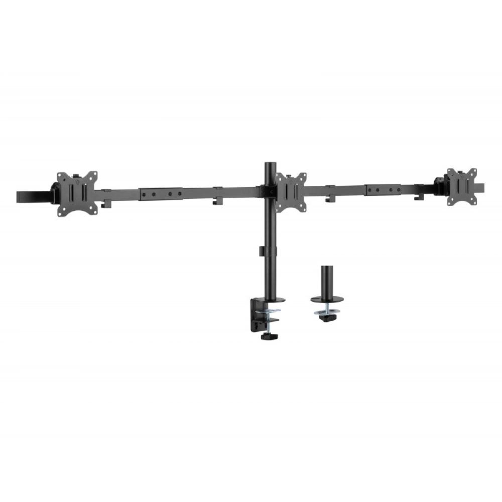 Equip - Soporte articulado de sobremesa para triple monitor de 17"-32